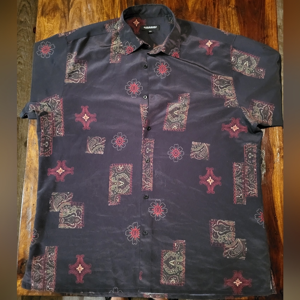 BASSIRI LIMITED EDITMEN'S SZ XXL CASUAL SHORT SLEEVED SHIRT EXCELLENT CONDITION